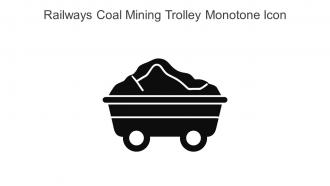 Railways Coal Mining Trolley Monotone Icon In Powerpoint Pptx Png And Editable Eps Format