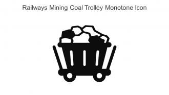 Railways Mining Coal Trolley Monotone Icon In Powerpoint Pptx Png And Editable Eps Format