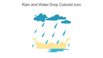 Rain And Water Drop Colored Icon In Powerpoint Pptx Png And Editable Eps Format