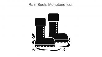 Rain Boots Monotone Icon In Powerpoint Pptx Png And Editable Eps Format