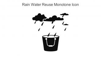 Rain Water Reuse Monotone Icon In Powerpoint Pptx Png And Editable Eps Format