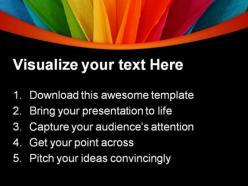 Rainbow abstract powerpoint templates and powerpoint backgrounds 0311