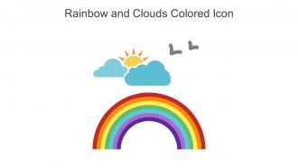 Rainbow And Clouds Colored Icon In Powerpoint Pptx Png And Editable Eps Format