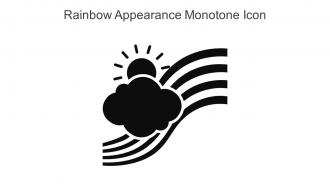 Rainbow Appearance Monotone Icon In Powerpoint Pptx Png And Editable Eps Format