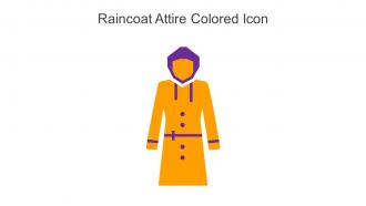 Raincoat Attire Colored Icon In Powerpoint Pptx Png And Editable Eps Format