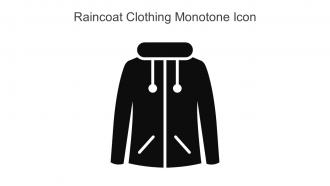 Raincoat Clothing Monotone Icon In Powerpoint Pptx Png And Editable Eps Format