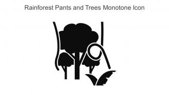 Rainforest Pants And Trees Monotone Icon In Powerpoint Pptx Png And Editable Eps Format