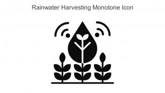 Rainwater Harvesting Monotone Icon In Powerpoint Pptx Png And Editable Eps Format