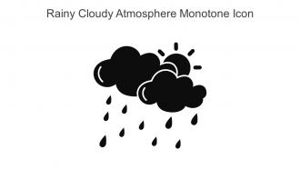 Rainy Cloudy Atmosphere Monotone Icon In Powerpoint Pptx Png And Editable Eps Format