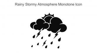 Rainy Stormy Atmosphere Monotone Icon In Powerpoint Pptx Png And Editable Eps Format