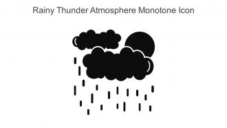 Rainy Thunder Atmosphere Monotone Icon In Powerpoint Pptx Png And Editable Eps Format