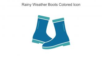 Rainy Weather Boots Colored Icon In Powerpoint Pptx Png And Editable Eps Format
