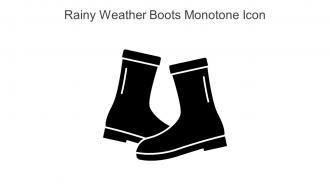 Rainy Weather Boots Monotone Icon In Powerpoint Pptx Png And Editable Eps Format