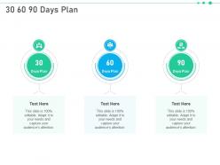 Raise funding from corporate investments 30 60 90 days plan ppt pictures maker