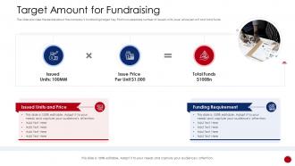 Raise funding from initial currency offering target amount for fundraising