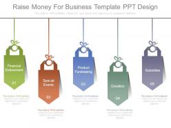 Raise money for business template ppt design