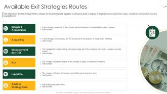Raise private equity from investment bankers available exit strategies routes