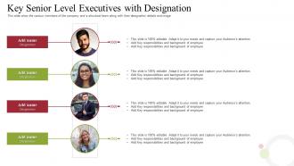 Raise receivables financing commercial key senior level executives with designation