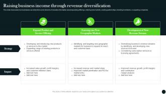 Raising Business Income Through Revenue Diversification Long Term Investment Strategy Guide MKT SS V