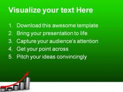 Raising charts business powerpoint templates and powerpoint backgrounds 0611
