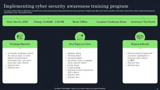 Raising Cyber Security Awareness In Organizations Using Various Tools And Tactics PPT Template Bundles DK MD Impressive Aesthatic
