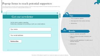 Raising Donations By Optimizing Nonprofit Pop Up Forms To Reach Potential MKT SS V
