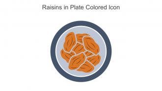 Raisins In Plate Colored Icon In Powerpoint Pptx Png And Editable Eps Format