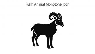 Ram Animal Monotone Icon In Powerpoint Pptx Png And Editable Eps Format