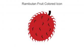 Rambutan Fruit Colored Icon In Powerpoint Pptx Png And Editable Eps Format