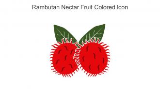 Rambutan Nectar Fruit Colored Icon In Powerpoint Pptx Png And Editable Eps Format