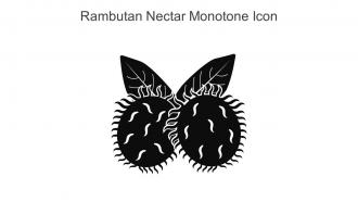 Rambutan Nectar Monotone Icon In Powerpoint Pptx Png And Editable Eps Format
