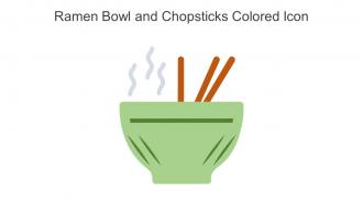 Ramen Bowl And Chopsticks Colored Icon In Powerpoint Pptx Png And Editable Eps Format