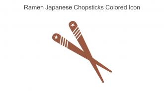 Ramen Japanese Chopsticks Colored Icon In Powerpoint Pptx Png And Editable Eps Format