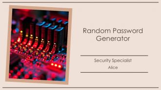 Random Password Generator PPT Summary AT