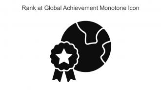 Rank At Global Achievement Monotone Icon In Powerpoint Pptx Png And Editable Eps Format
