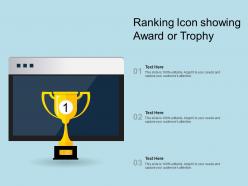 Ranking icon showing award or trophy