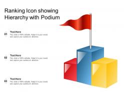 Ranking icon showing hierarchy with podium