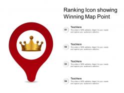Ranking icon showing winning map point