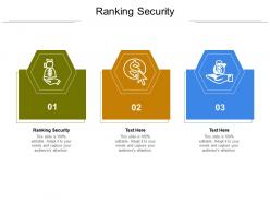 Ranking security ppt powerpoint presentation inspiration clipart images cpb