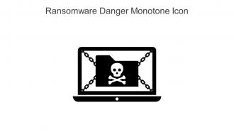Ransomware Danger Monotone Icon In Powerpoint Pptx Png And Editable Eps Format