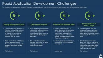 Rapid application challenges rapid application development it