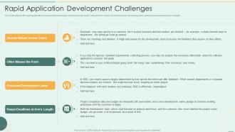 Rapid Application Development Challenges Ppt Download
