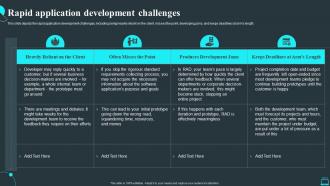 Rapid Application Development Challenges Ppt Slides Infographic Template