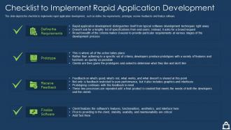 Rapid application development it checklist to implement rapid application development