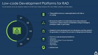 Rapid application development it low code development platforms for rad