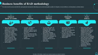 Rapid Application Development Methodology Business Benefits Of Rad Methodology