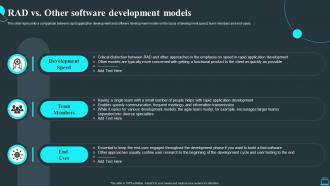 Rapid Application Development Methodology Rad Vs Other Software Development