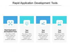 Rapid application development tools ppt powerpoint presentation outline summary cpb