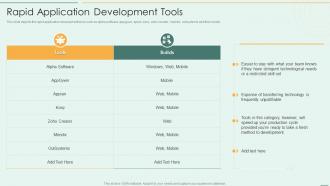 Rapid Application Development Tools Ppt Structure