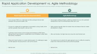 Rapid Application Development Vs Agile Methodology Ppt Topics